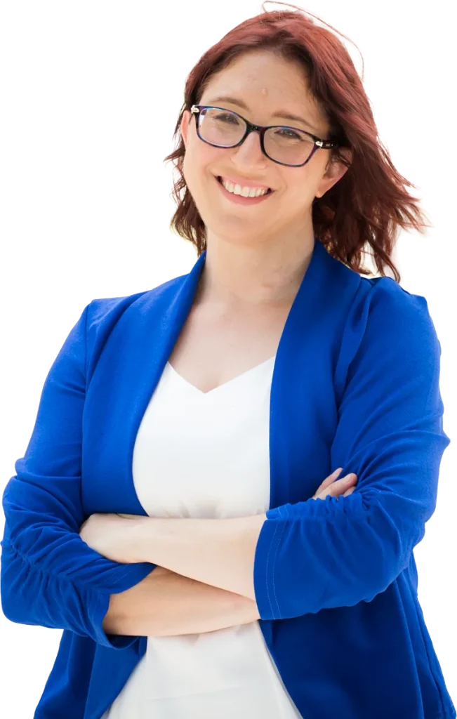 Diana Gelfand, MSW, LCSW, smiling with arms crossed